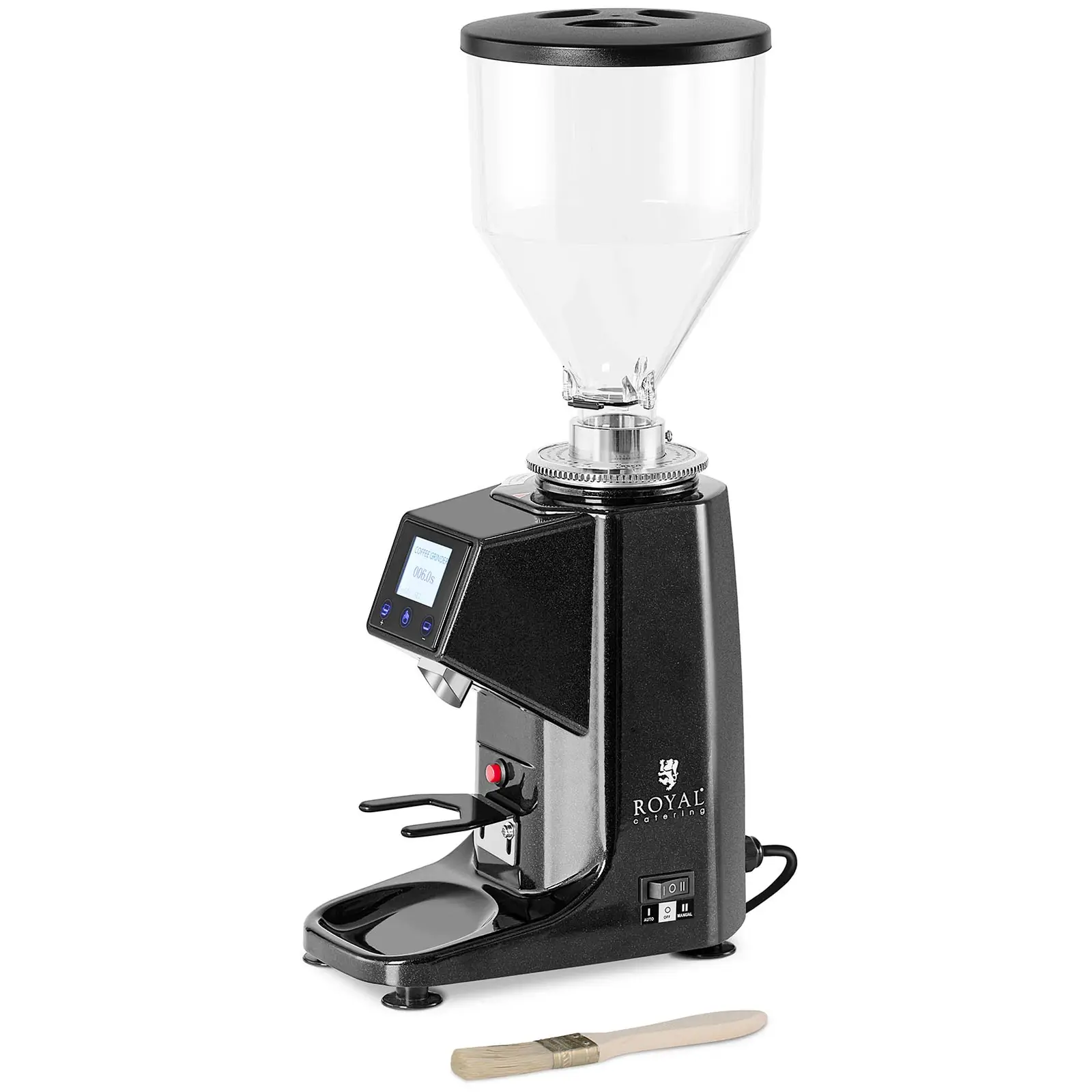 Elektrisk kaffekvarn - 200 W - Aluminium - Svart