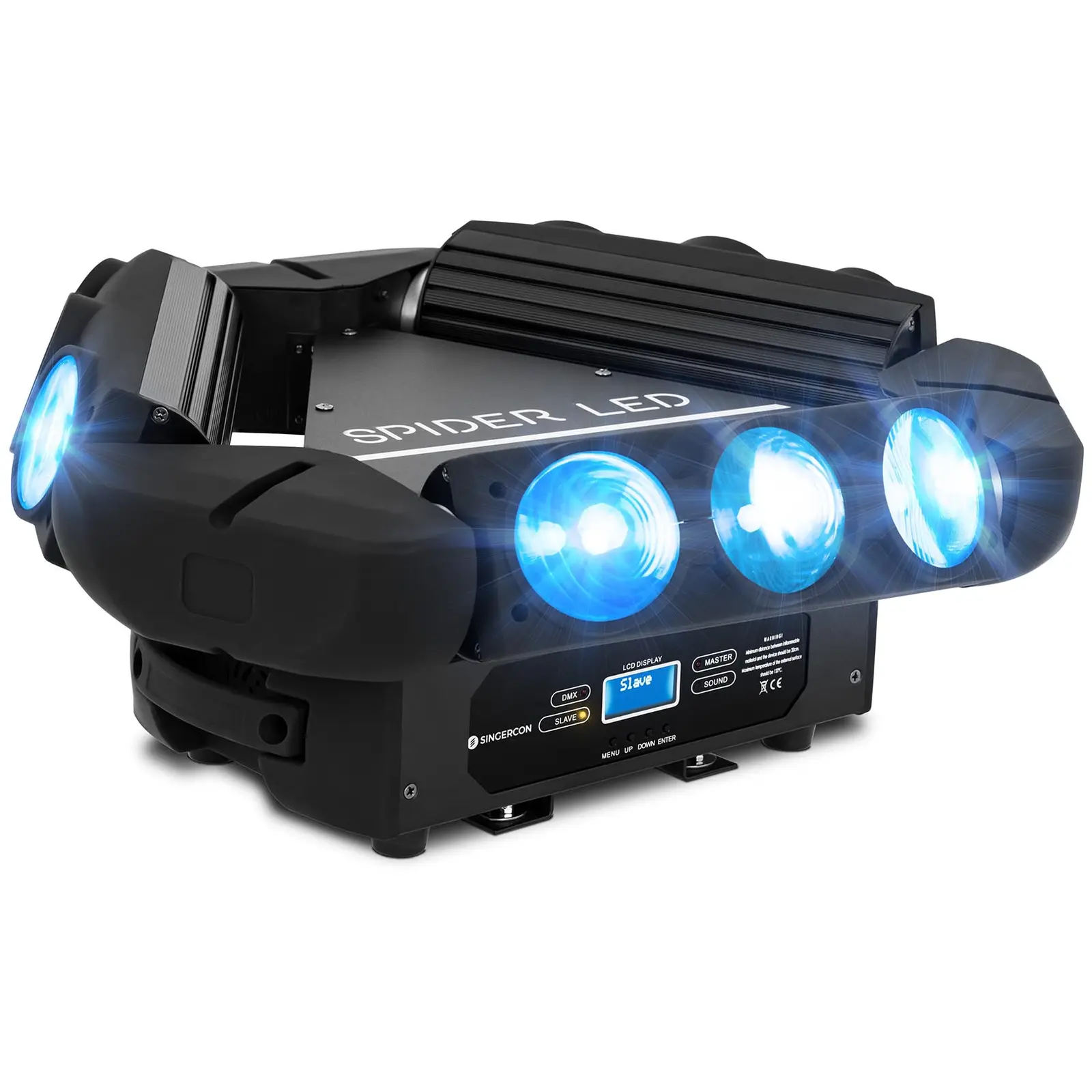 Spider Moving Head - 9 LED-lampor - 100 W