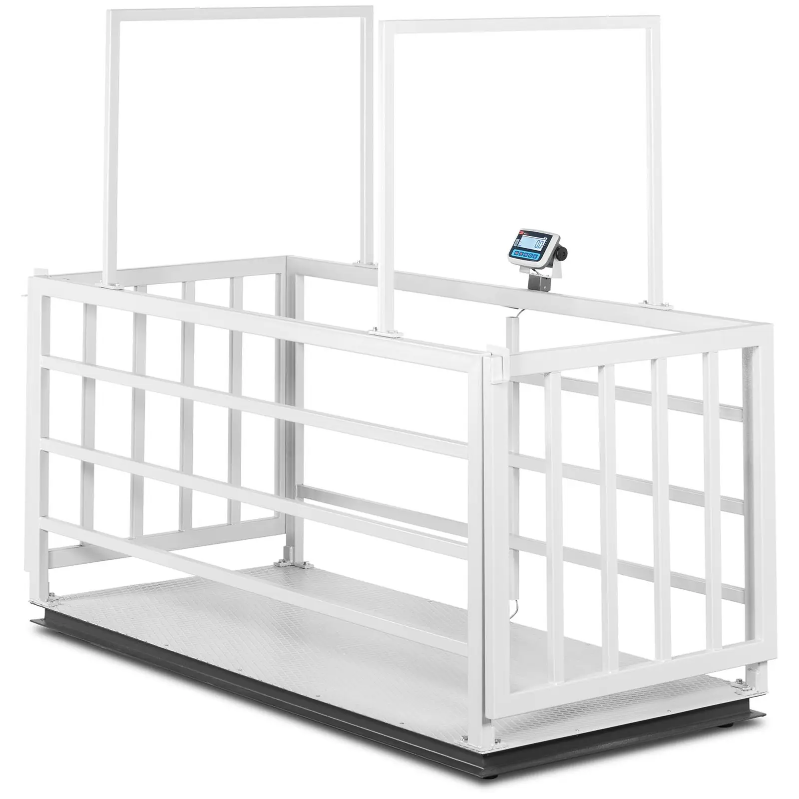 Boskapsvåg - Kalibrerad - 500 g (0-1500 kg) / 1 kg (1500-3000 kg) - Djurvänlig med galler - LCD